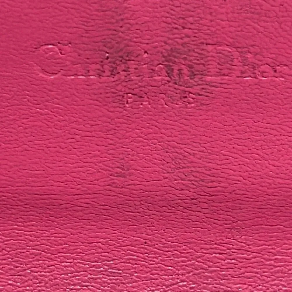 Dior Women's Ultimate Continental Long Wallet Red Patent Logo Embossed Trendy